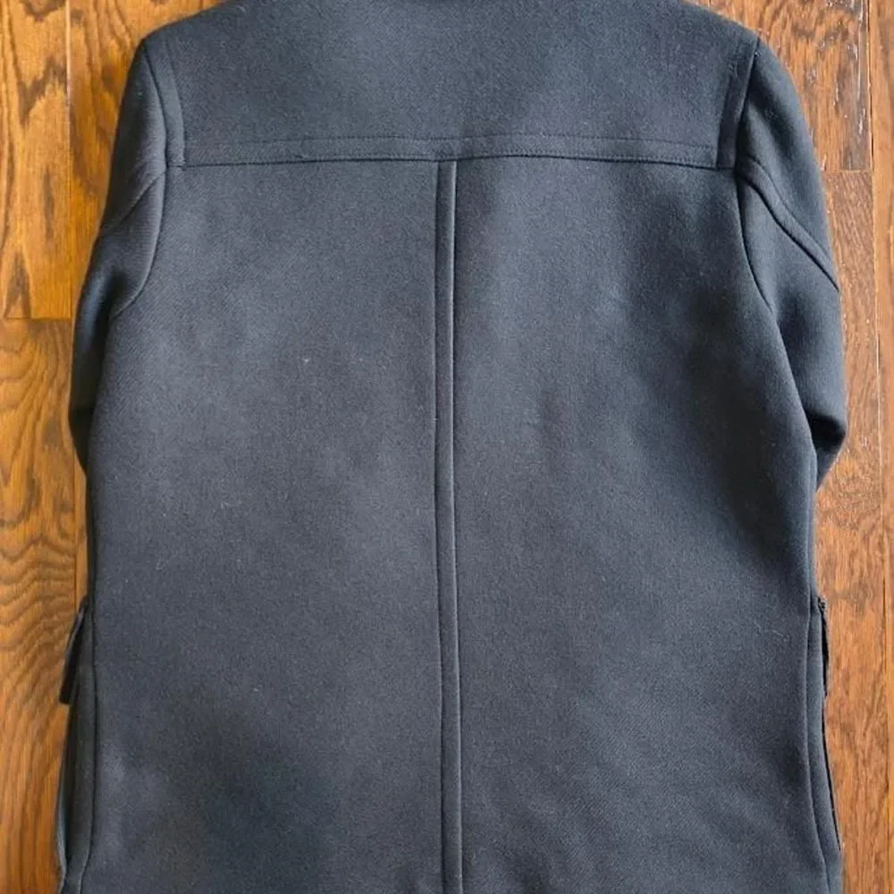 Banana Republic Italian Wool Utility Coat - Men's Medium - Black
